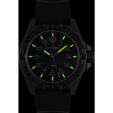 ArmourLite Operator Series Silicone Mens Watch | Diameter: 43.5mm Thickness: 13.5mm - Shatterproof Armourglass - Black Dial