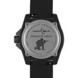 ArmourLite Operator Series Silicone Mens Watch | Diameter: 43.5mm Thickness: 13.5mm - Shatterproof Armourglass - Black Dial