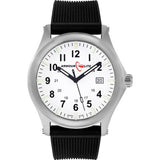 ArmourLite Field Series Flexible Polyurethane Mens Watch | Diameter: 42mm Thickness: 10.8mm - Shatterproof Armourglass - White Dial