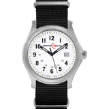 ArmourLite Field Series Nylon Mens Watch | Diameter: 42mm Thickness: 10.8mm - Shatterproof Armourglass - White Dial