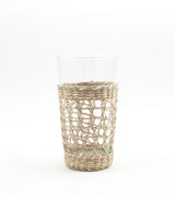 Seagrass Indochine & Rattan Cage Highball | 6 pc Glassware Set