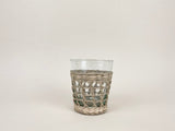 Seagrass Indochine & Rattan Wide Cage Tumbler | 6 pc Glassware Set