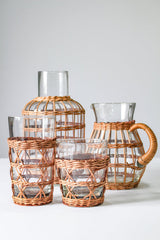 Seagrass Rattan Cage Vase Carafe |Small & Medium