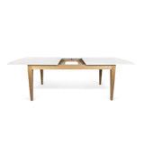 Temahome Niche Dining Table | Pure White/Oak