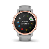 Garmin Fenix 6S Sapphire GPS Smartwatch Rose Gold - Gray Band, 010-02159-20