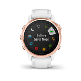 Garmin Fenix 6S Pro GPS Smartwatch Rose Gold - White Band, 010-02159-10