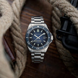 Spinnaker Watch Tesei Titanium Automatic | Black Dial with Titanium Case