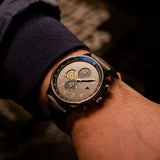 AVI-8 Watch Hawker Hurricane Classic Chronograph | Genuine Leather Strap