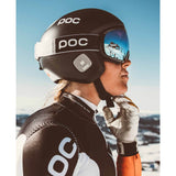 POC Super Skull Spin Race Helmet | Uranium Black/Hydrogen White
