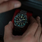 Spinnaker Watch Tesei Titanium Automatic | Black Dial with Titanium Case