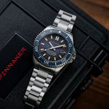 Spinnaker Watch Tesei Titanium Automatic | Black Dial with Titanium Case