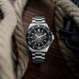 Spinnaker Watch Tesei Titanium Automatic | Black Dial with Titanium Case