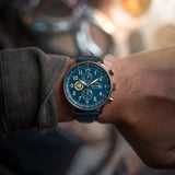 AVI-8 Watch Hawker Hurricane Classic Chronograph | Genuine Leather Strap