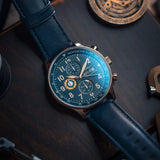 AVI-8 Watch Hawker Hurricane Classic Chronograph | Genuine Leather Strap