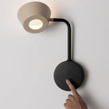 Seed Design OLO Arm Wall Lamp | Black/Oatmeal