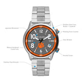 Columbia Collegiate Outbacker Clemson Tigers Men's Analog Watch | Stainless Steel Bracelet
