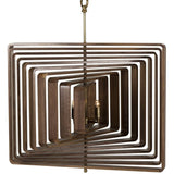 Sonder Living Spiral Walnut Chandelier | 120V