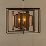 Sonder Living Spiral Walnut Chandelier | 120V