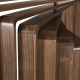 Sonder Living Spiral Walnut Chandelier | 120V