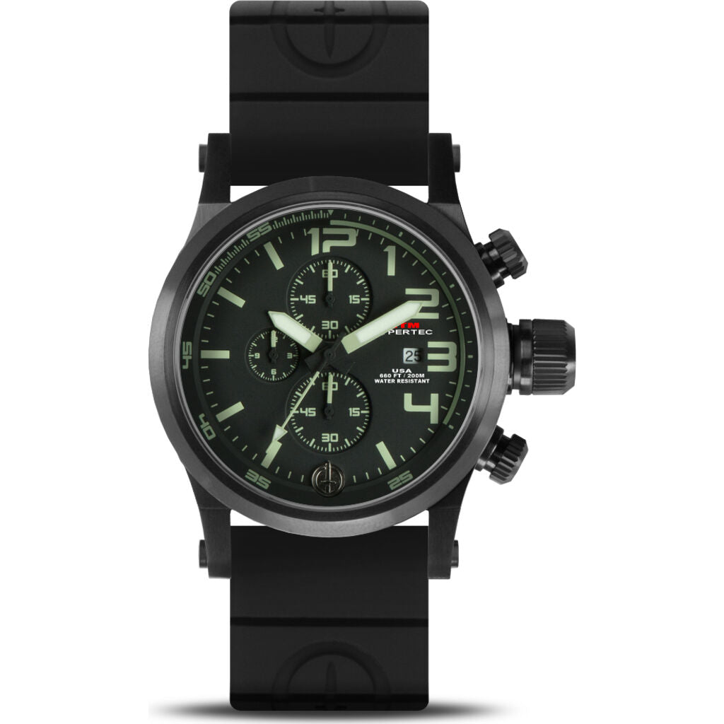 MTM Special Ops Hypertec Chronograph 3A | Black/Black/Black Rubber