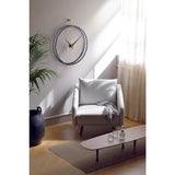 Nomon Doble O NG Wall Clock | Brass/Calabo Wood