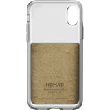 Nomad Case for iPhone X | Clear/Horween Brown Leather