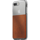 Nomad Case for iPhone 7/8 Plus | Clear/Horween Brown Leather