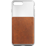 Nomad Case for iPhone 7/8 Plus | Clear/Horween Brown Leather