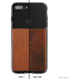 Nomad Case for iPhone 7/8 Plus | Clear/Horween Brown Leather