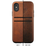 Nomad Card Case for iPhone X | Horween Brown Leather