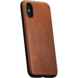 Nomad Rugged Case for iPhone X | Horween Brown Leather