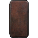 Hello Nomad Folio Leather Case for iPhone X | Rustic Brown NM21FROHOO