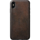 Hello Nomad Rugged Leather Case for iPhone XS Max | Rustic Brown Leather NM21TR0000