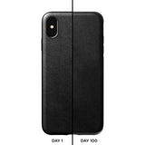 Hello Nomad Rugged Leather Case for iPhone XS Max | Black Leather NM21T10R00