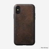 Nomad Rugged Leather iPhone X/XS Case for Moment Lens-Rustic Brown