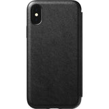 Hello Nomad Folio Tri-Fold Leather Case for iPhone XS Max | Black Leather NM21T10H50