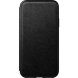 Hello Nomad Folio Tri-Fold Leather Case for iPhone XR | Black Leather NM21Q10H50