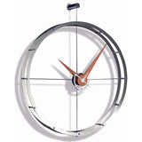 Nomon Doble O I Wall Clock | Steel/Chromed Brass/Walnut