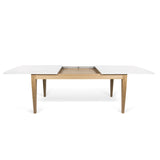 Temahome Niche Dining Table | Pure White/Oak