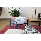 MOJOW Furniture | Yomi Pouffe | Black Aluminum Frame