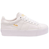 Gola Ladies Orchid Platform Canvas Sneaker | White