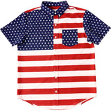 Bermies America Performance Button-Down Shirt | Red