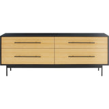 Greenington Santa Cruz 4 Drawer Double Dresser | Wheat