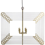 Sonder Living Spiral Acrylic Chandelier | 7 Layer/120V