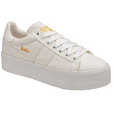 Gola Ladies Orchid Platform Canvas Sneaker | White