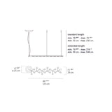 Artemide Net Linear 125 Dimmable Suspension LED Light 30W