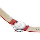 Mondaine Evo2 30mm Big Date Grape Vegan Red Leather | MSE.30210.LCV