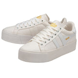 Gola Ladies Orchid Platform Canvas Sneaker | White