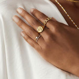 Awe Inspired Athena Signet Ring