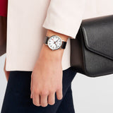 Mondaine Classic 36 mm Watch | St. Steel Brushed / White